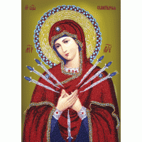 Набор для вышивания бисером "Богородица Семистрельная" (Икона)