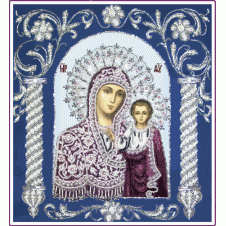 Набор для вышивания бисером "Богородица Казанская в рамке" (Икона)