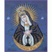 Набор для вышивания бисером "Богородица Остробрамская" (Икона)