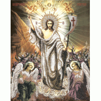 Набор для вышивания бисером "Воскресение христово" (Икона)
