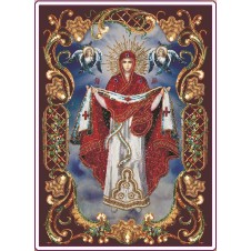 Набор для вышивания бисером "Покрова Пресвятой Богородицы в рамке" (Икона)
