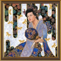 Рисунок на ткани для вышивания бисером "Красавица из Киото"