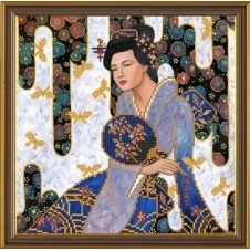 Рисунок на ткани для вышивания бисером "Красавица из Киото"
