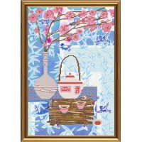 Рисунок на ткани для вышивания бисером "Чайная церемония. Яньча"