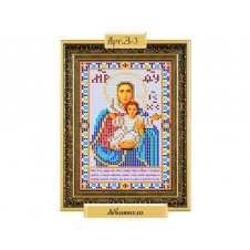 Схема для вышивки бисером "Пресвятая Богородица Леушинская"