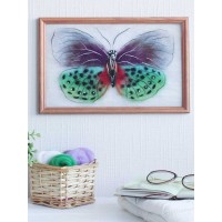Картина шерстью Бабочка "Баттерфляй"