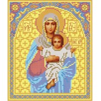 Рисунок на ткани для вышивания бисером "Пресвятая Богородица"