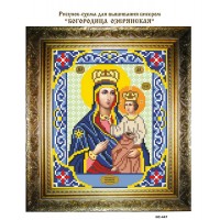 Рисунок-схема для вышивания бисером "Богородица Озерянская"
