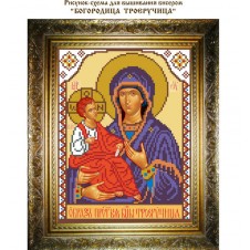 Рисунок-схема для вышивания бисером "Богородица Троеручица"