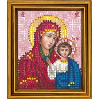 Схема для вышивания бисером на атласе "Казанская Богородица"