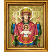 Схема для вышивания бисером на атласе "Неупиваемая Чаша Богородица"