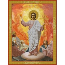 Схема для вышивания бисером " Воскресение Христово"
